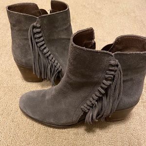 Fringe Suede Booties